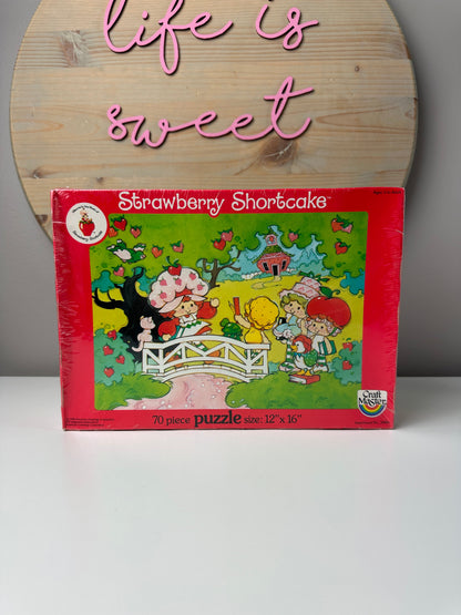 1980s Craftmaster Strawberry Shortcake Boxed Puzzle (Sealed)