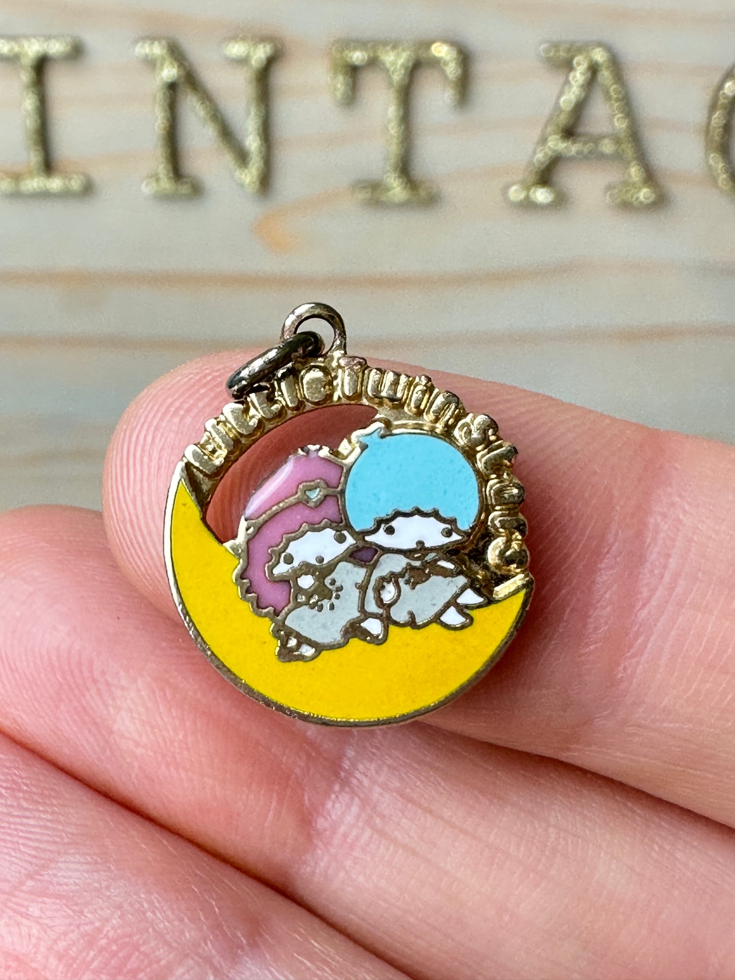 Vintage Sanrio Little Twin Stars Pendant Charm