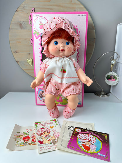 1982 Kenner Strawberry Shortcake Blow Kiss Baby Doll MIB