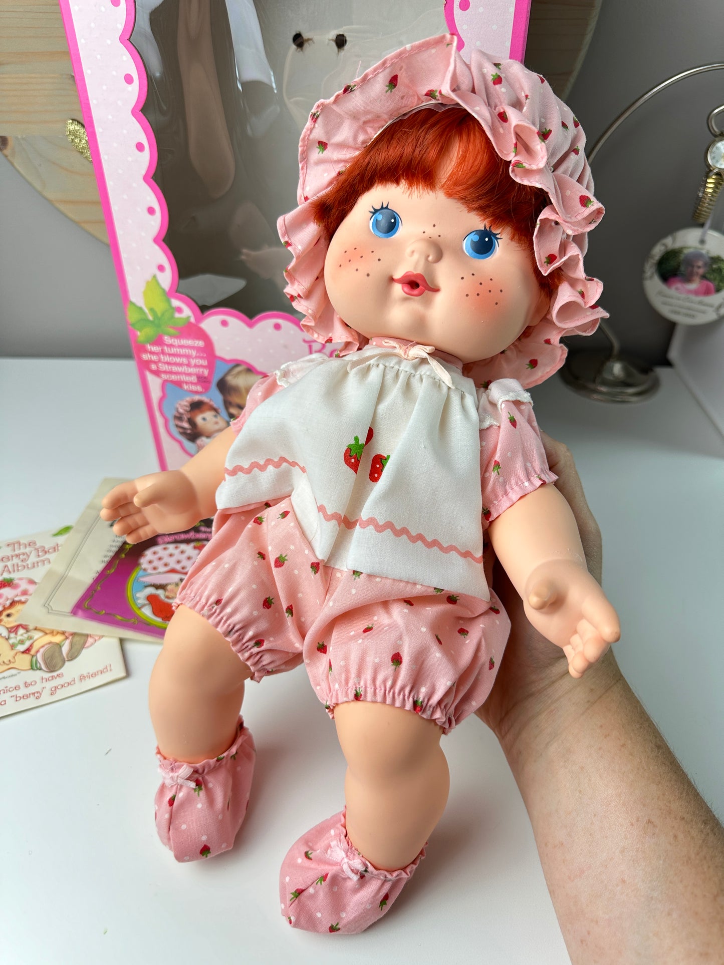 1982 Kenner Strawberry Shortcake Blow Kiss Baby Doll MIB