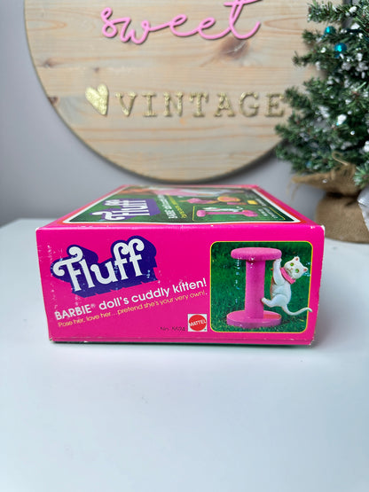 1982 Mattel Barbie Fluff Kitten Cat in Box NRFB (Factory Sealed)