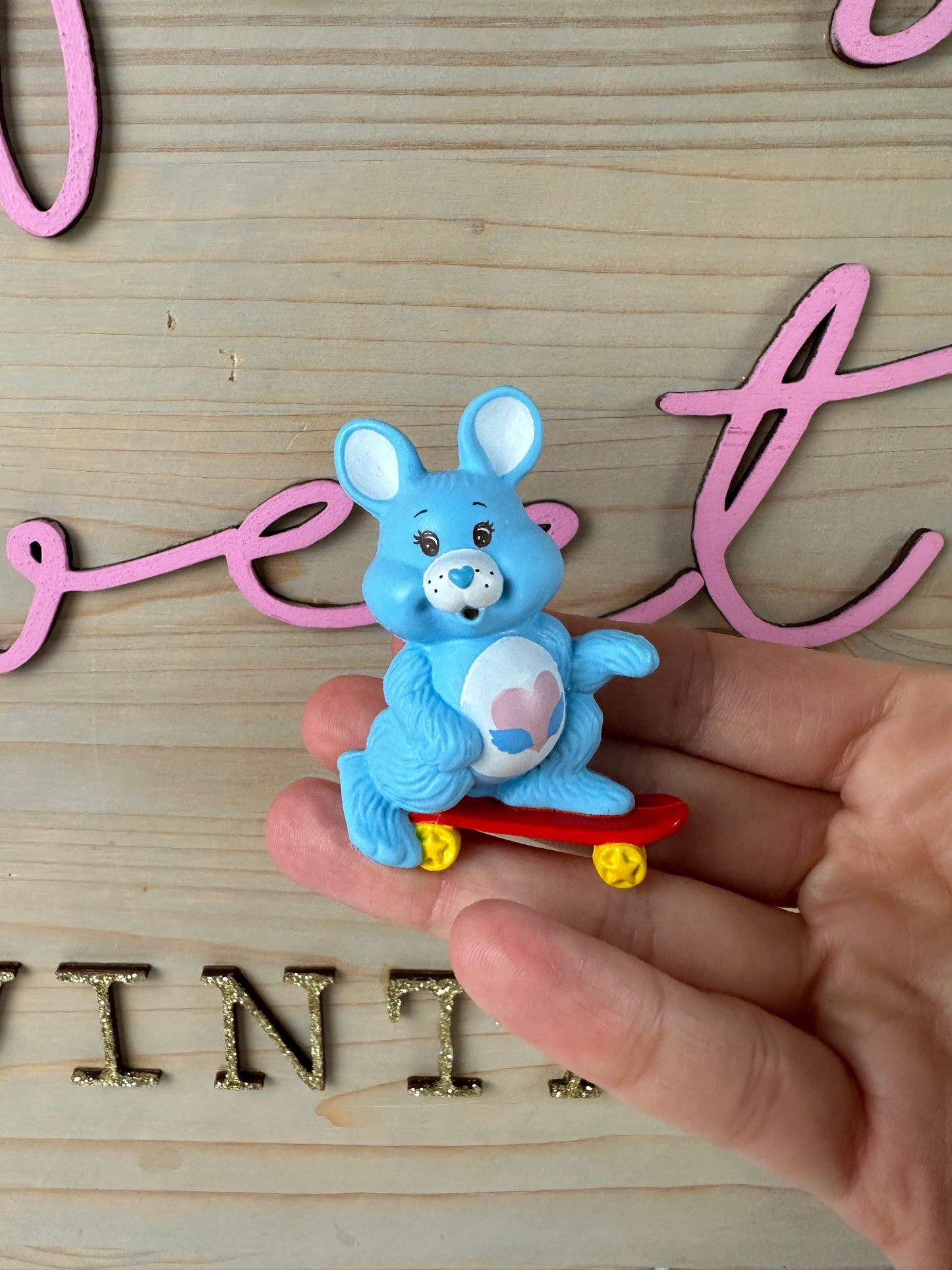 1980s Kenner Care Bear Cousins Swiftheart Rabbit Miniature Figure