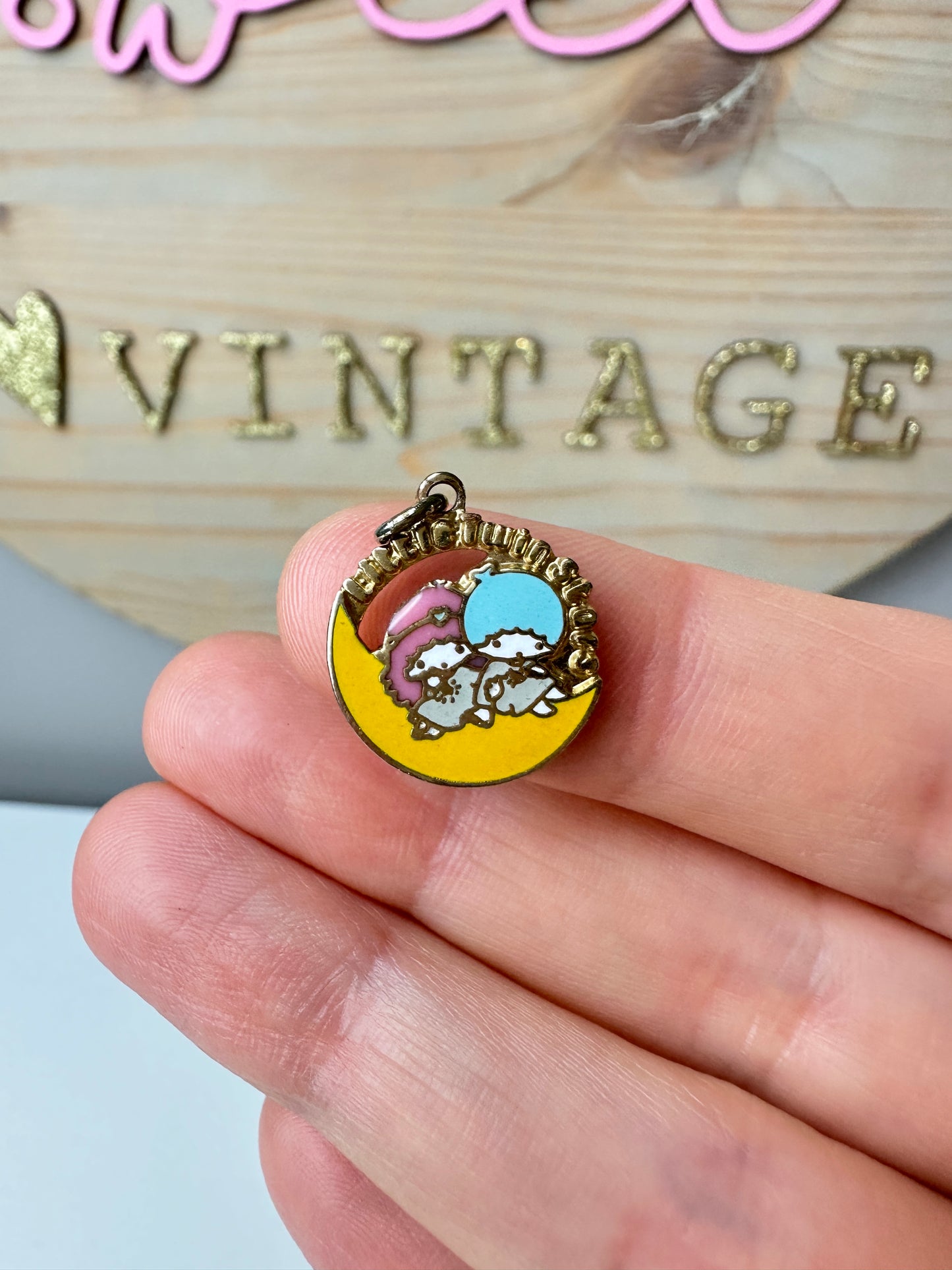 Vintage Sanrio Little Twin Stars Pendant Charm