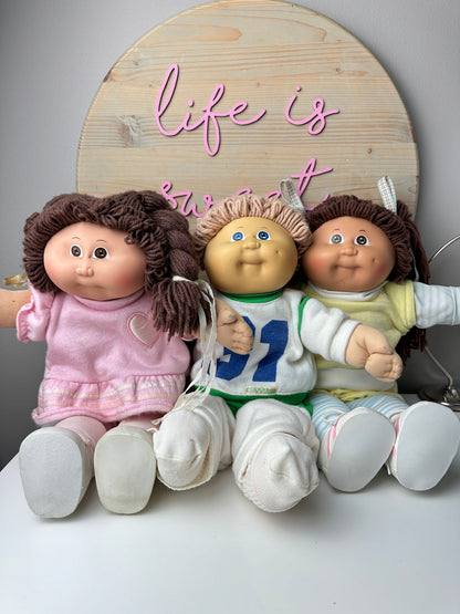 1980s Coleco Cabbage Patch Dolls - Lot of Three (TLC Condition)