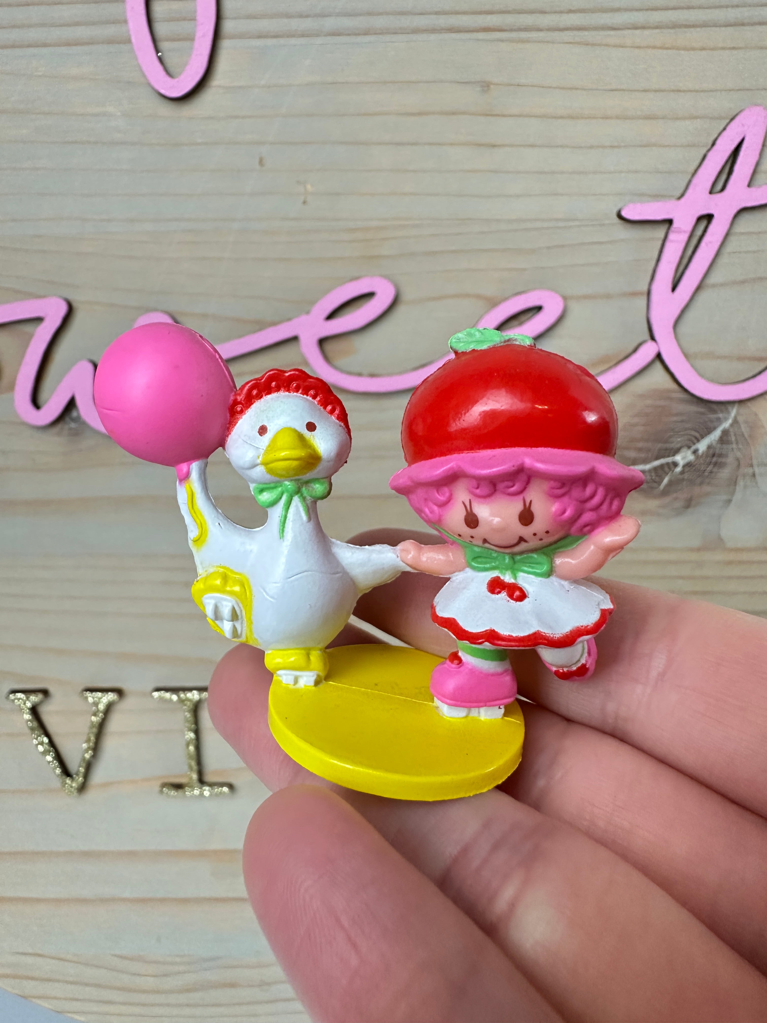 Vintage Strawberry Shortcake 2024 Cherry Cuddler Miniature 1984