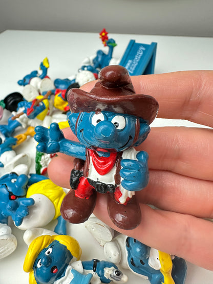 1980s Peyo Smurf Miniature PVC Figures (Sold Separately)