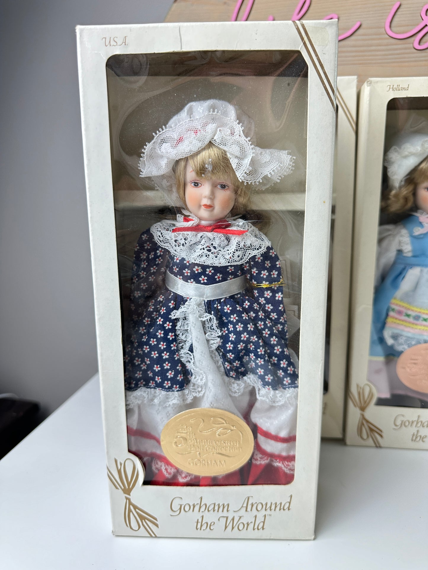 1985 Gorham Around The World Dolls MIB Original Box [Sold Separately]