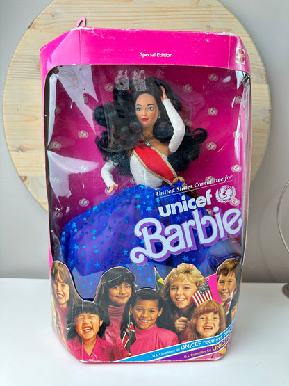 1989 Mattel Special Edition Unicef Barbie Asian MIB