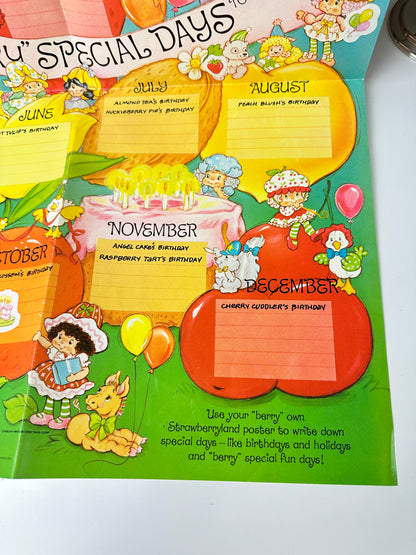 1984 Kenner Strawberry Shortcake Berry Special Friends Club Poster & Letter (#2)