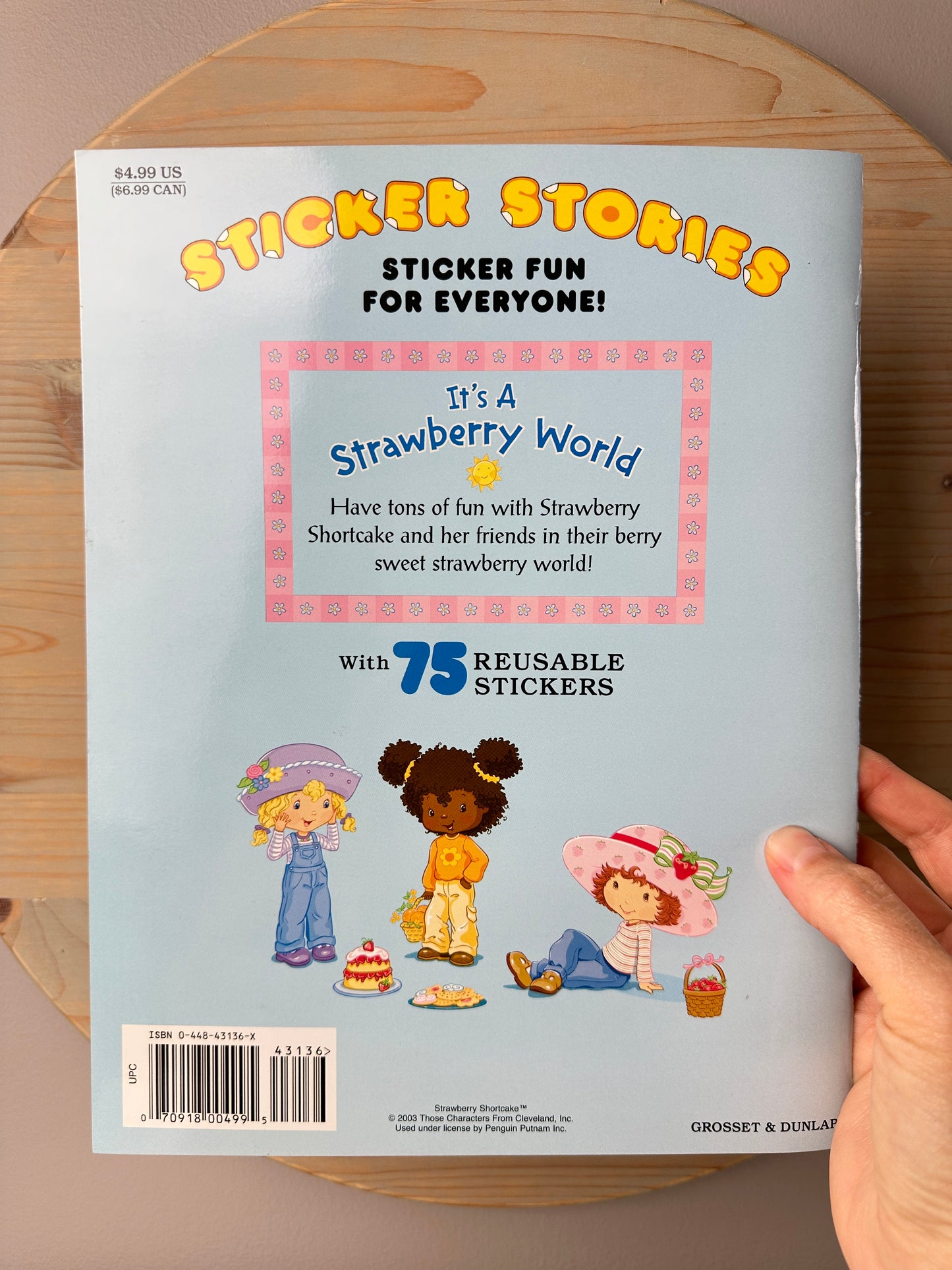 2003 Strawberry Shortcake Sticker Stories Book Unused