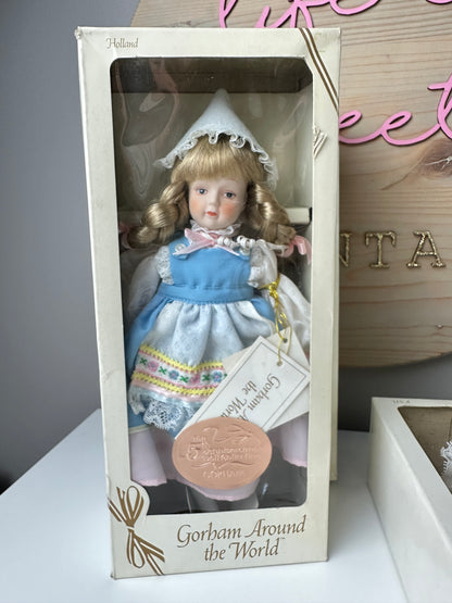 1985 Gorham Around The World Dolls MIB Original Box [Sold Separately]