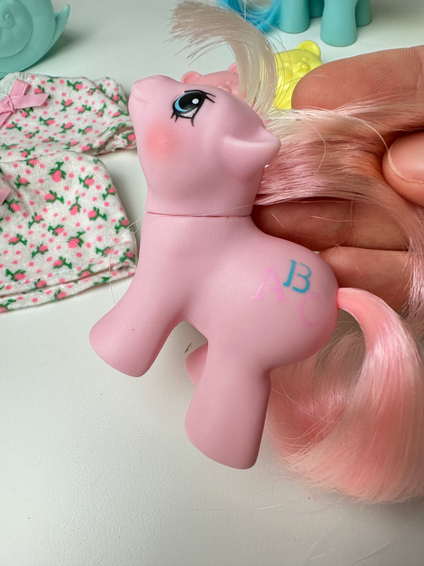 1980s Hasbro My Little Pony Newborn Twins Doodles & Noodles Complete