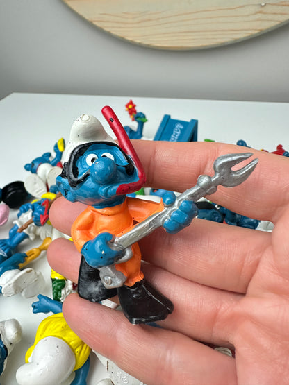 1980s Peyo Smurf Miniature PVC Figures (Sold Separately)