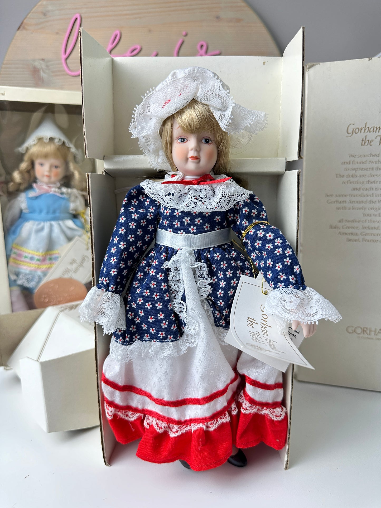 1985 Gorham Around The World Dolls MIB Original Box [Sold Separately]