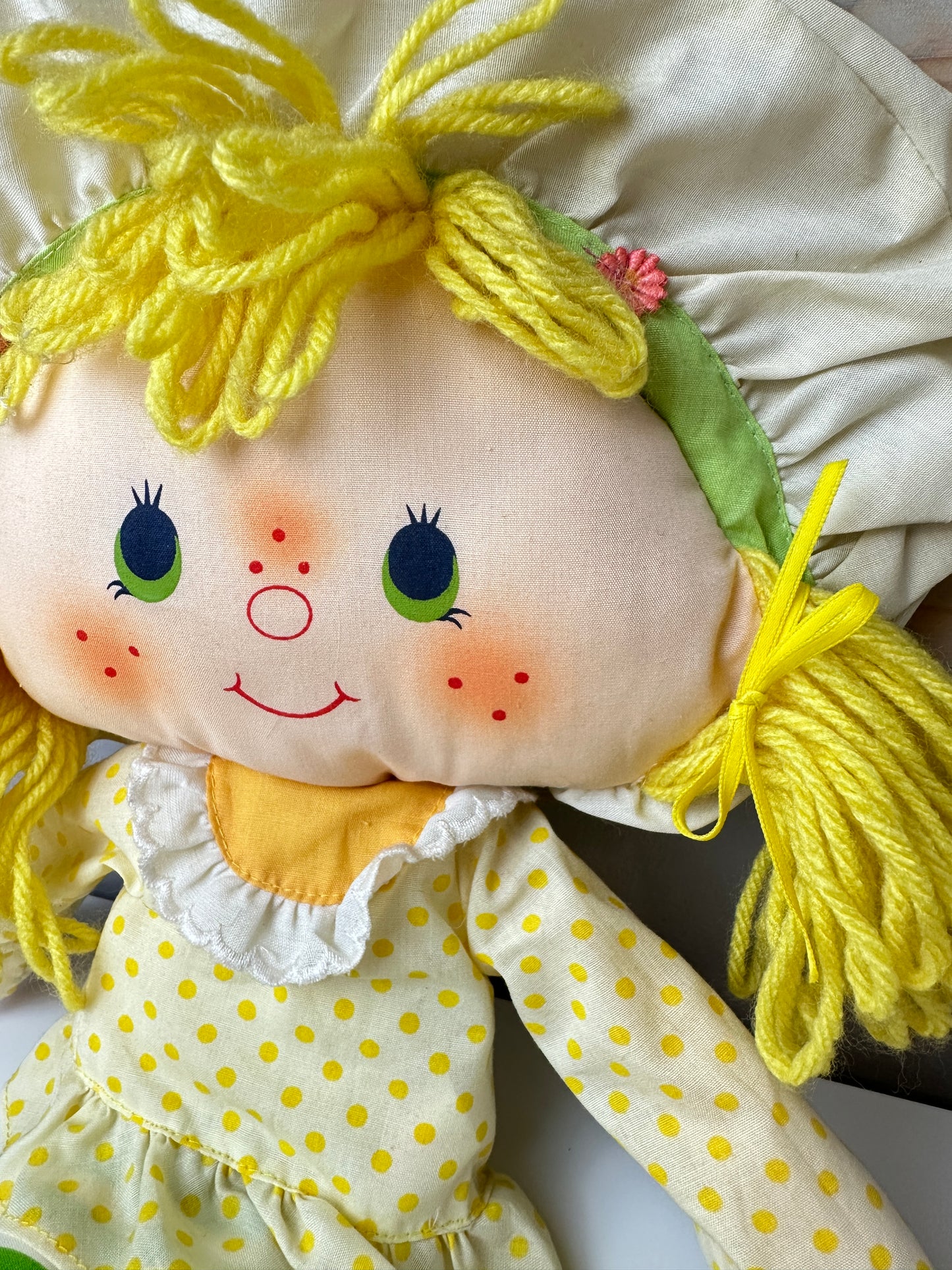 1981 Kenner Strawberry Shortcake Lemon Meringue Rag Doll Life Is Sweet Vintage