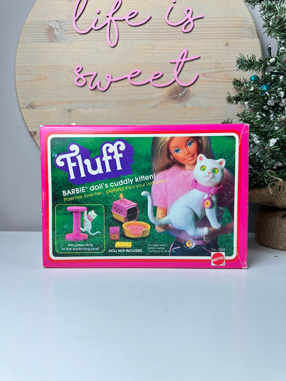 1982 Mattel Barbie Fluff Kitten Cat in Box NRFB (Factory Sealed)