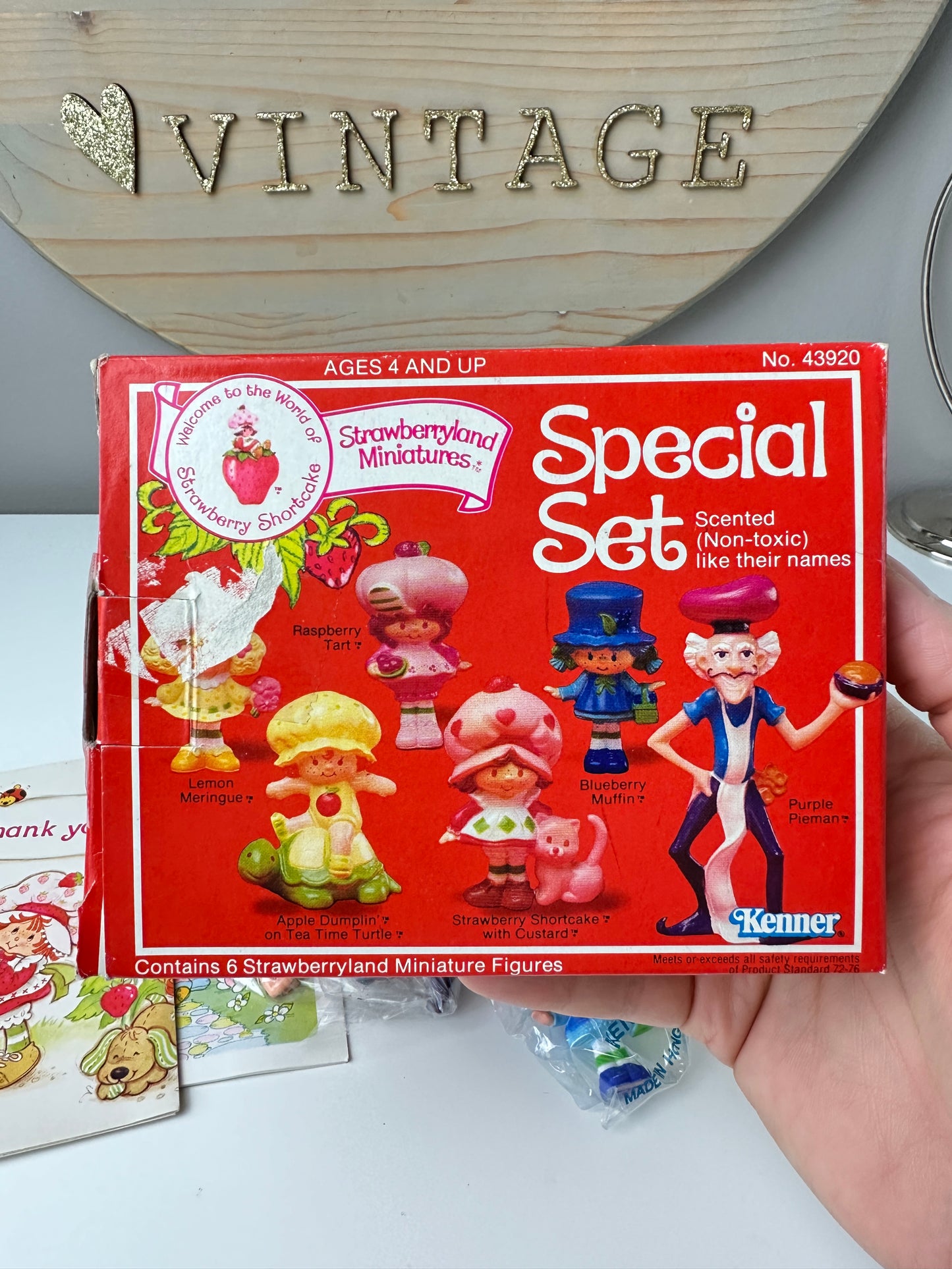 1982 Kenner Strawberry Shortcake Special Miniature Set MIB