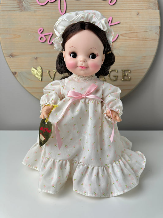 1966 Effanbee Half Pint Brunette Sleepy Eyed Doll in Gown MIB