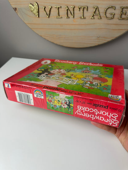 1980s Craftmaster Strawberry Shortcake Boxed Puzzle (Sealed)