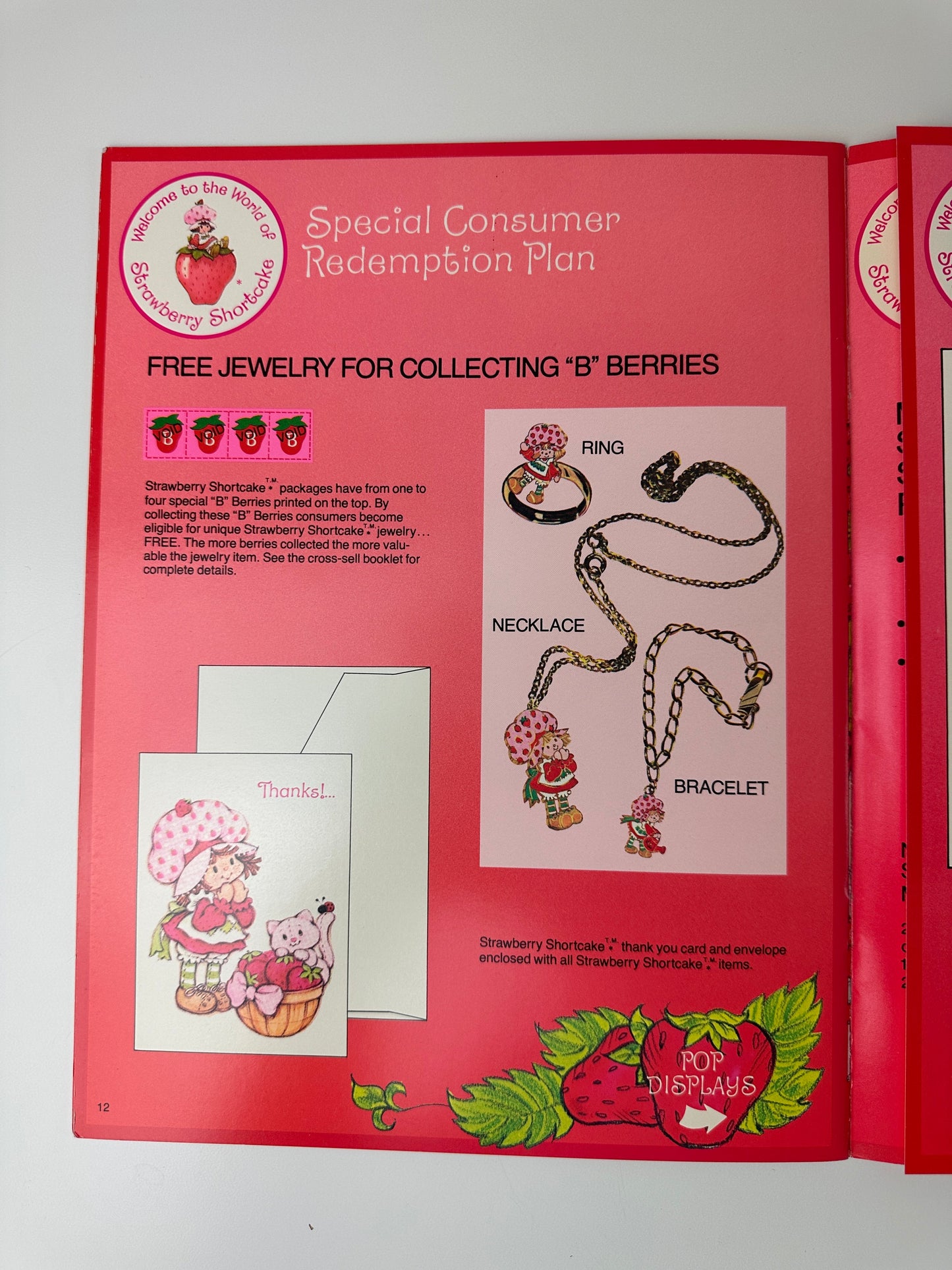 1980 Kenner Strawberry Shortcake Company Promotional Material Marketing Brochure