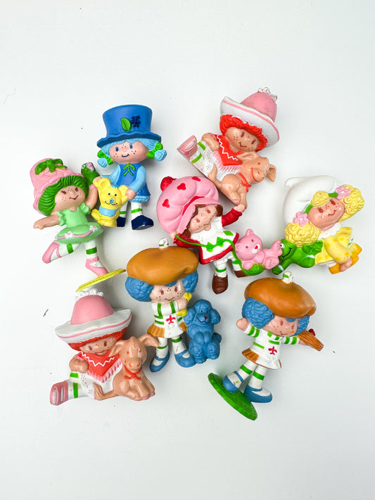 1983 Kenner Strawberry Shortcake Strawberryland Miniatures Minis PVC Figures (Sold Separately)