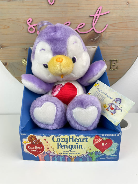 1984 American Greetings Kenner Care Bear Cousins Cozyheart Penguin NRFB