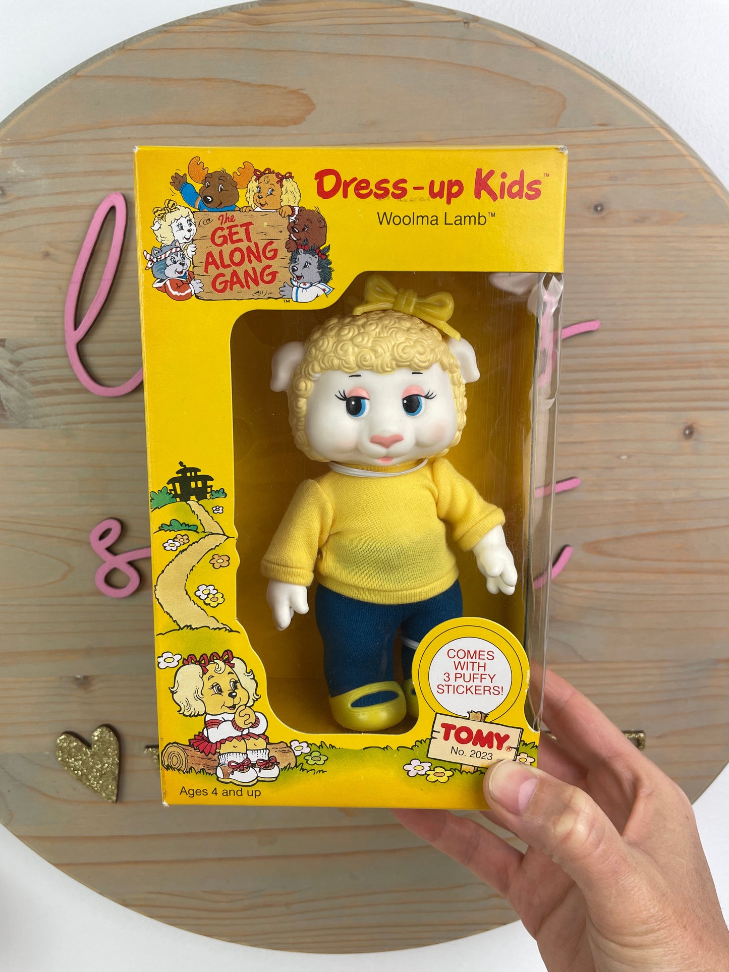 1984 American Greetings Tomy Get Along Gang Dress Up Kids Poseable Woolma Lamb NRFB Sealed