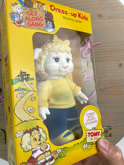 1984 American Greetings Tomy Get Along Gang Dress Up Kids Poseable Woolma Lamb NRFB Sealed