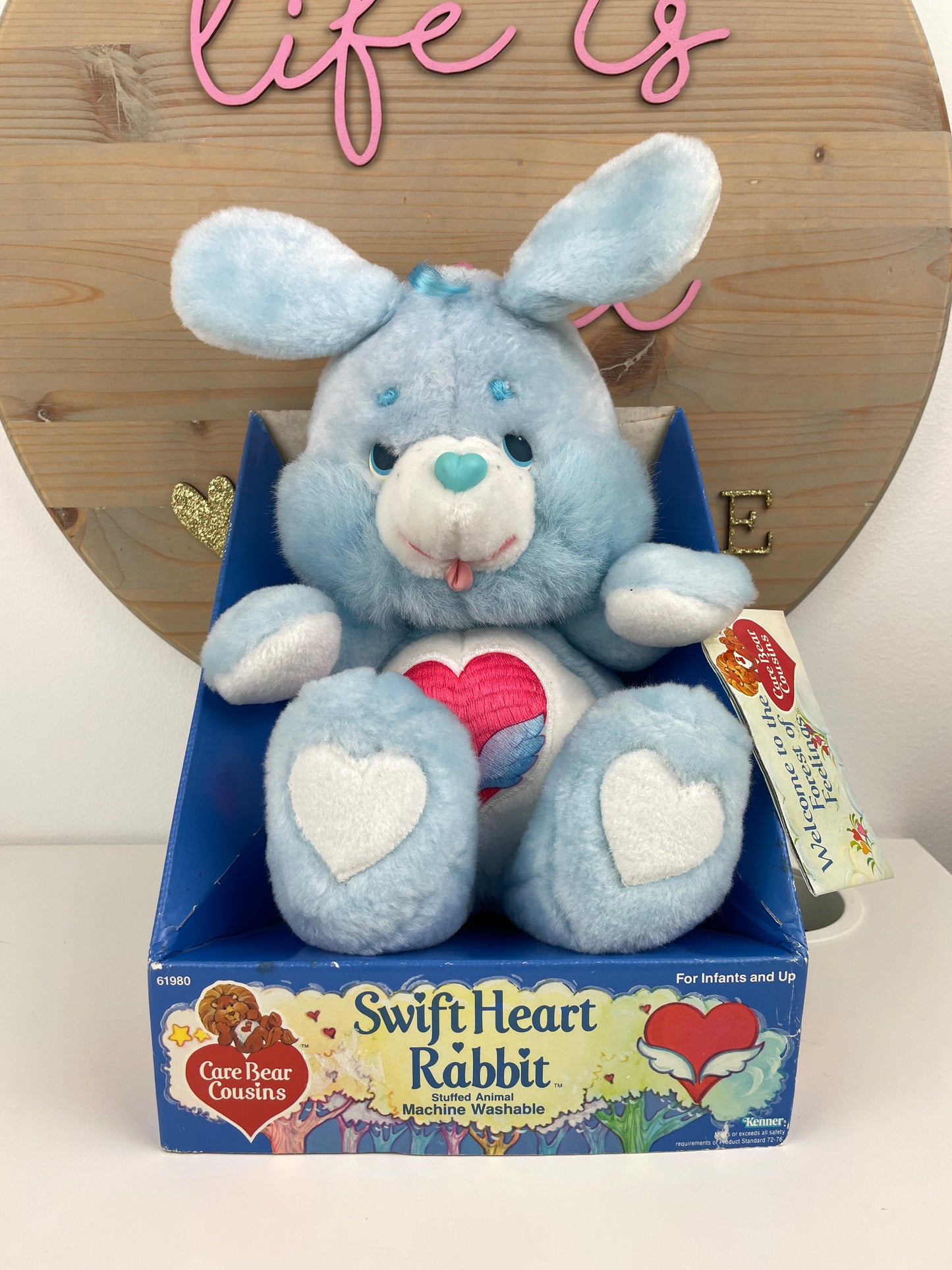 1984 American Greetings Kenner Care Bear Cousins Swiftheart Rabbit NRFB