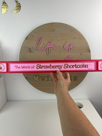 Original 1981 American Greetings Kenner Strawberry Shortcake Shelf Talker Store Display Unused